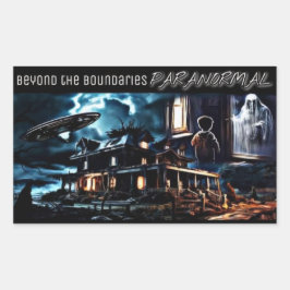 境界を越えて超常現象のシール 長方形シール