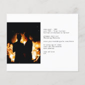 境界付き | 現代の予算対応フォトオニックスの保存日付 チラシ (裏面)