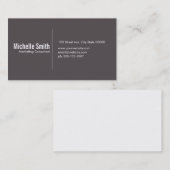 境界線のある茶色の煙の背景 名刺 (正面/裏面)