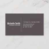 境界線のある茶色の煙の背景 名刺 (正面)