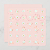 境界線のないデイジー Save the Date テンプレート (正面/裏面)