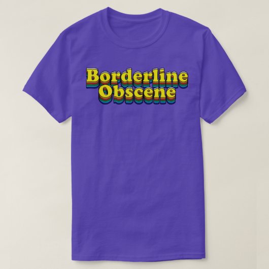 境界線わいせつ Tシャツ (デザイン正面)