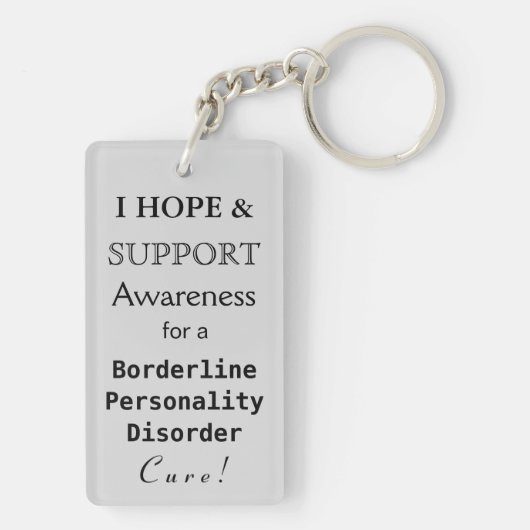 境界線性人格障害認識度キーチェーン キーホルダー (裏面)
