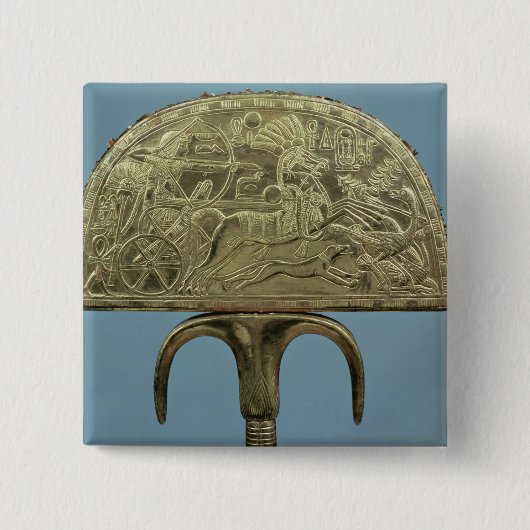 墓からのだちょう羽ファンの 缶バッジ (正面)