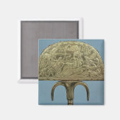 墓からのダチョウ羽の扇 マグネット (正面/裏面)