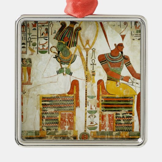 墓からの神OsirisおよびAtum、の メタルオーナメント (正面)
