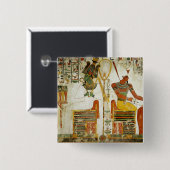 墓からの神OsirisおよびAtum、の 缶バッジ (正面&裏面)