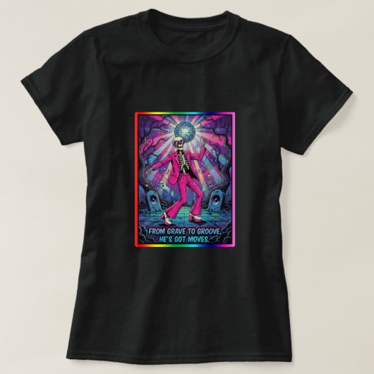 墓からグルーヴへ、彼の動きは格別。 Tシャツ (デザイン正面)
