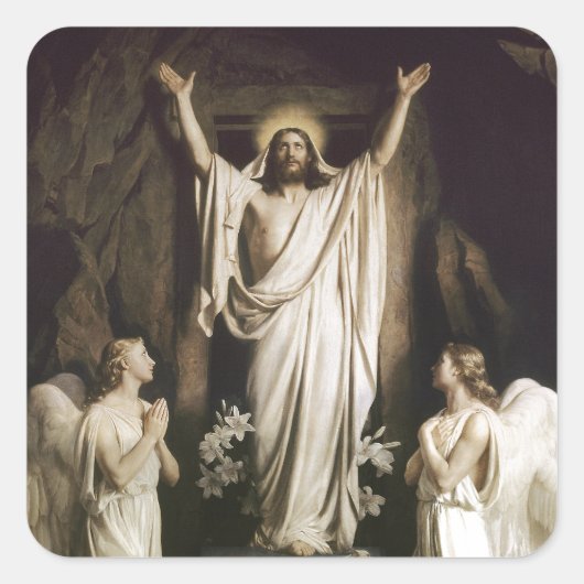 墓での復活 スクエアシール (正面)