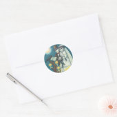 墓での誓い、スケルトンの結婚式、新婦と新郎 ラウンドシール (封筒)