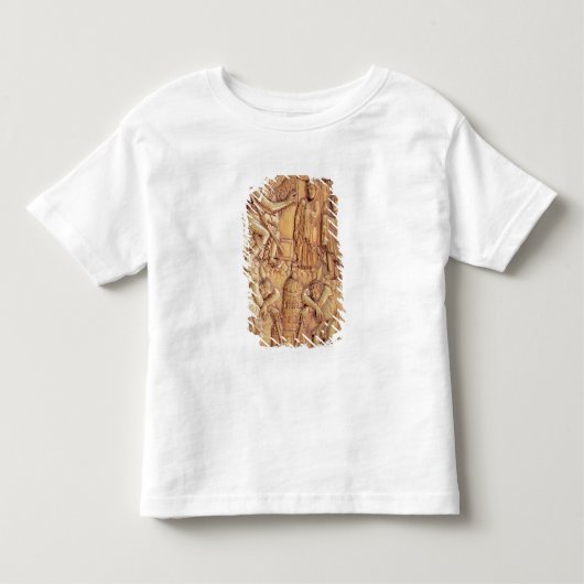 墓で神聖な女性を描写するプラク トドラーTシャツ (正面)