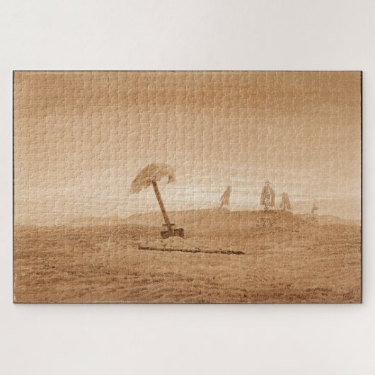 墓のある風景：フリードリヒ最高傑作 ジグソーパズル (横)