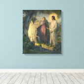 墓のそばに復活したキリスト by ML Greer キャンバスプリント (インサイチュ (ウッドフロア))