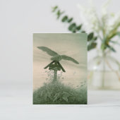 墓の上にフクロウ， 1836-7 ポストカード (スタンド正面)