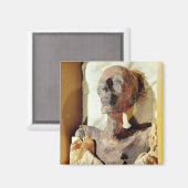 墓の中で見つかったラムセスのミイラ体 マグネット (正面/裏面)