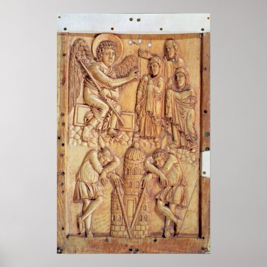 墓の中の聖なる女性を描いた額 ポスター (正面)