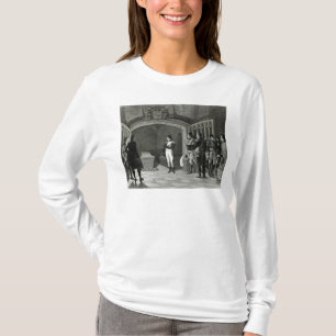 墓の前にめい想しているナポレオン Tシャツ