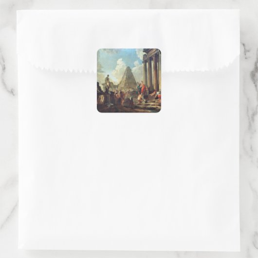 墓の前にアレクサンデル素晴らし三世 スクエアシール (バッグ)