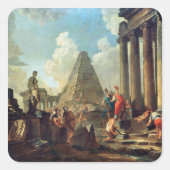 墓の前にアレクサンデル素晴らし三世 スクエアシール (正面)