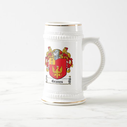 墓の家紋 ビールジョッキ (右)