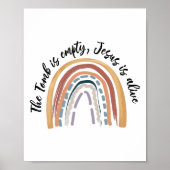 墓は空であるイエスは生きている彼は幸福に生まれている ポスター (正面)