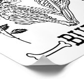 墓まで一緒に ハロウィン花嫁新郎 ポスター (角)