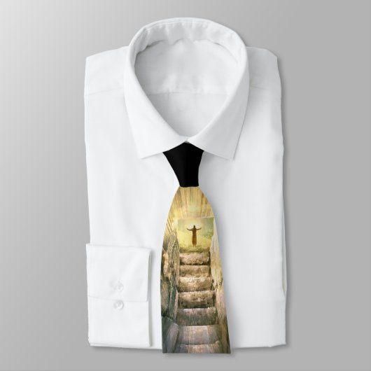 墓イースター空の復活のイエス・キリスト ネクタイ (タイ)