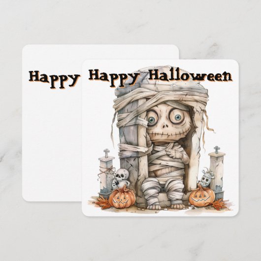 墓側のトラブル - ミイラのいたずら & 小さなモンスター (正面/裏面)