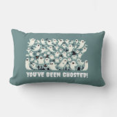 墓地おもしろいでゴースト幽霊を受けた ランバークッション (正面)