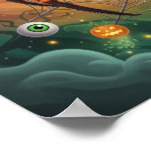 墓地お洒落動物 ポスター (角)