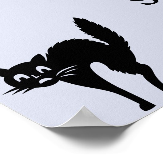 墓地でのハロウィーンの夜 ポスター (角)