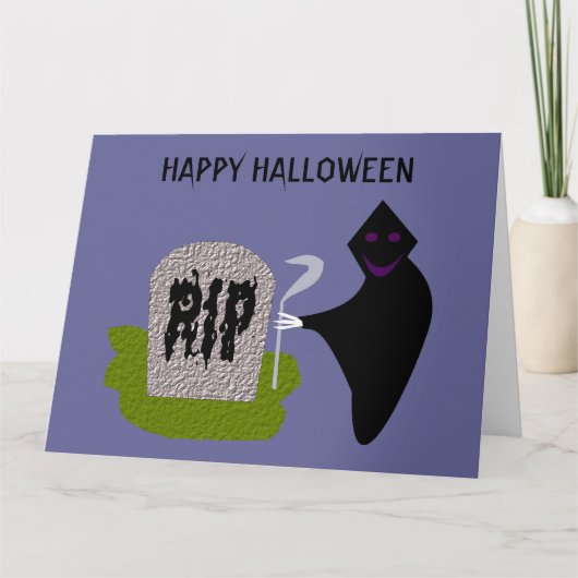 墓地での死ハロウィーンカスタマイズ可能カード カード (正面)