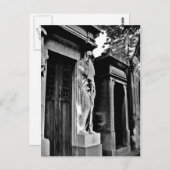 墓地で喪に服している ポストカード (正面/裏面)