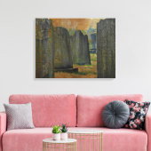 墓地と墓石 キャンバスプリント (インサイチュ (リビング))