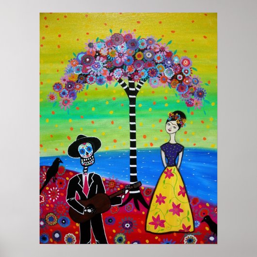 墓地にいるカップル ポスター (正面)