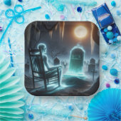 墓地にいる幽霊のような男 ペーパープレート (パーティー)