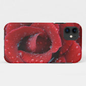 墓地に咲く露に濡れた赤いバラ Case-Mate iPhoneケース (裏面(横))