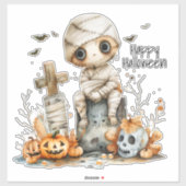 墓地のギグルス – A Mummy's Halloween Moment シール (シート)