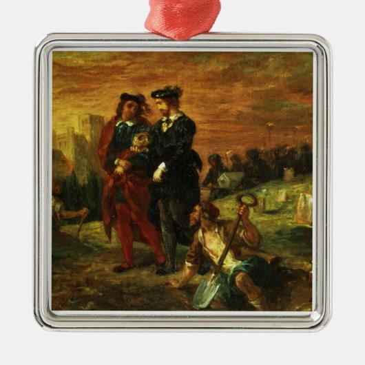 墓地のハムレットそしてHoratio、1859年(cの油 メタルオーナメント (正面)