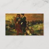 墓地のハムレットそしてHoratio、1859年(cの油 名刺 (裏面)