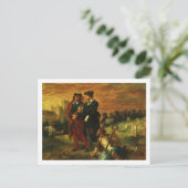 墓地のハムレットとホレイショ， 1859 (cの油) ポストカード (スタンド正面)