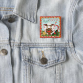 墓地のハロウィンのカボチャ 缶バッジ (インサイチュ)