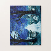 墓地のハロウィンのジグソーパズルの幽霊 ジグソーパズル (縦)