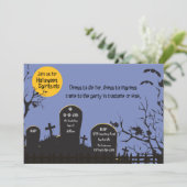 墓地のハロウィンの招待状 招待状 (スタンド正面)