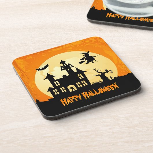 墓地のハロウィンの月光のお化け屋敷 コースター (左側)