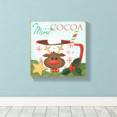 墓地のハロウィーンのカボチャ キャンバスプリント (インサイチュ (ウッドフロア))