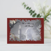 墓地のハローウィンパーティの招待状 招待状 (スタンド正面)