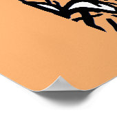 墓地のポスターのハロウィーンの夜 ポスター (角)