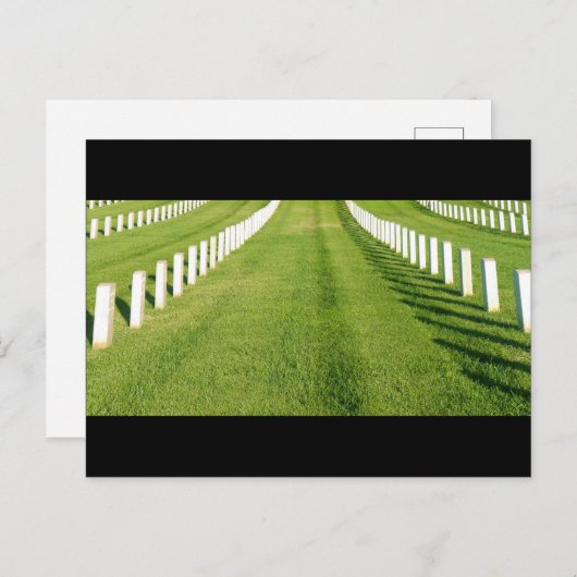 墓地の墓石 ポストカード (正面/裏面)