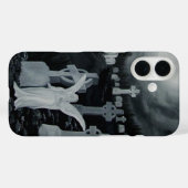 墓地の夜 – 天使とカラス Case-Mate iPhoneケース (裏面 (横))